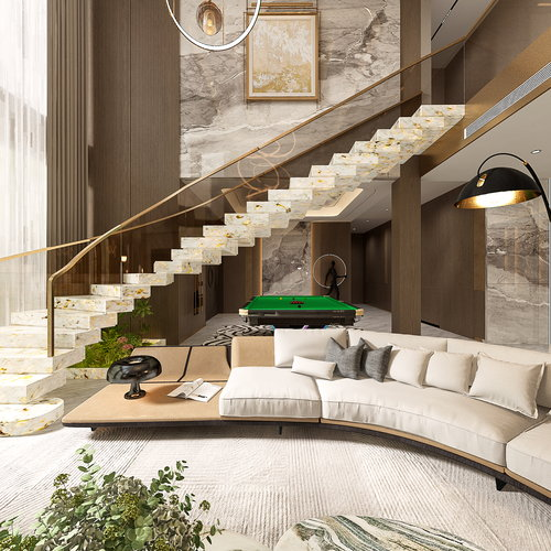 Guinea Modern Light Luxury Villa Interior Design