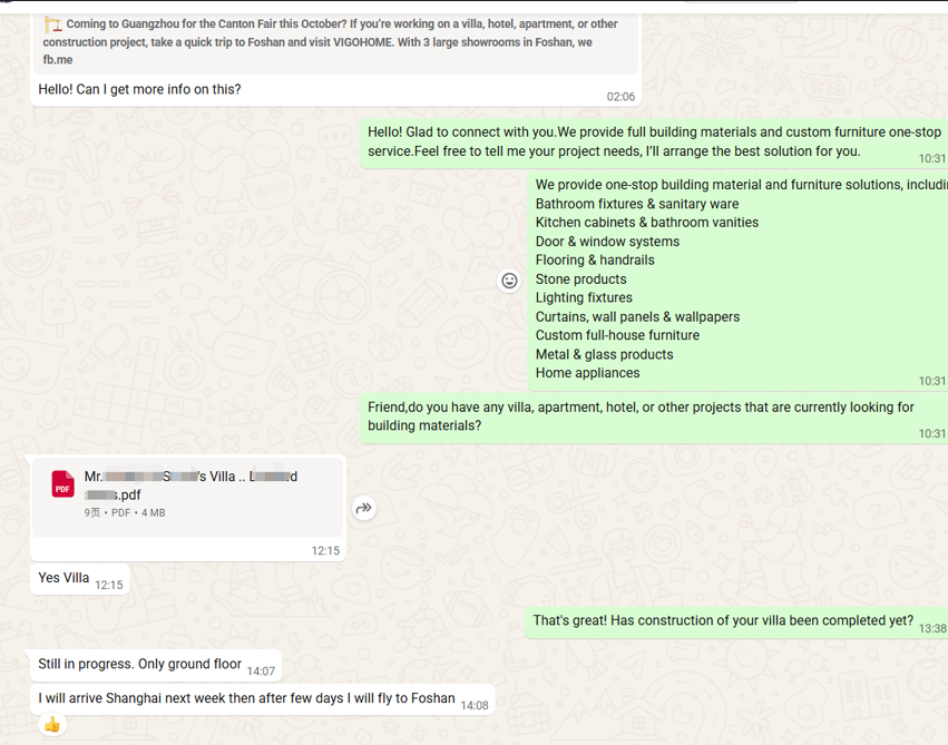 VIGOHOME project consultation and client discussion